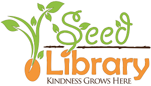Seed Library - Kindness grows here logo