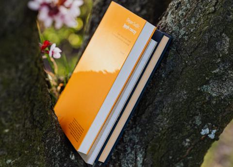 poetry books in a tree