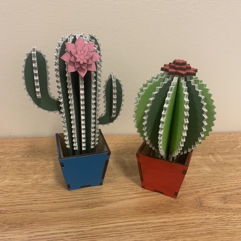 laser cut cacti