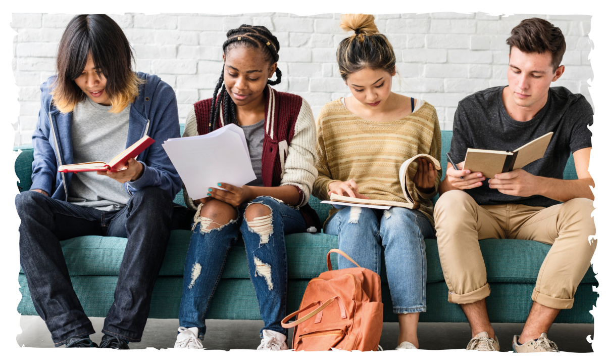 students sitting 