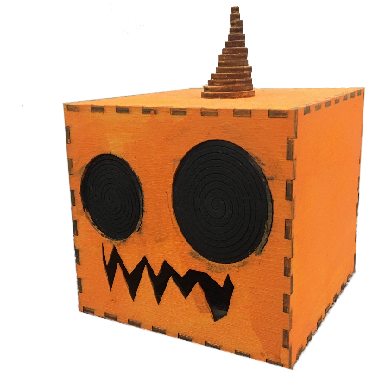 laser cut jack o'lantern