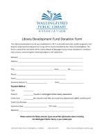 thumbnail of Library Development Fund donation form